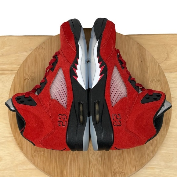 Nike Air Jordan 5 Retro “Raging Bull” Toro Bravo Red – Men’s Size 7.5 - Picture 4 of 12